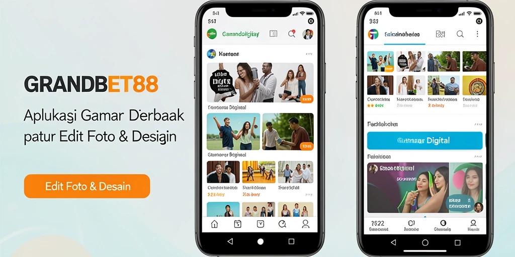 Tampilan antarmuka aplikasi GRANDBET88 untuk edit foto.