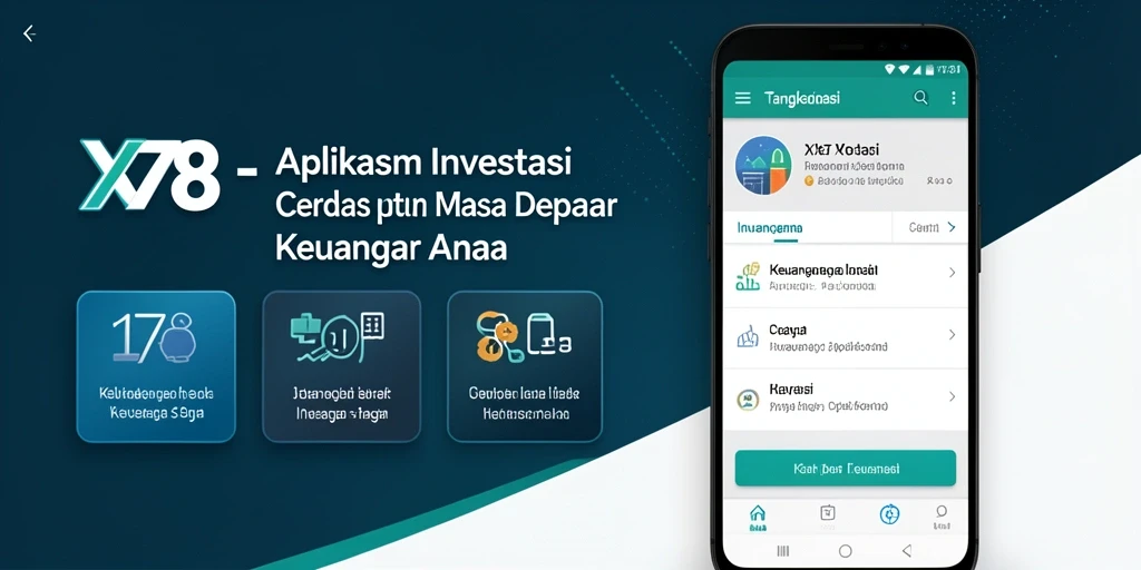 Tampilan antarmuka aplikasi X78 yang modern dan informatif.
